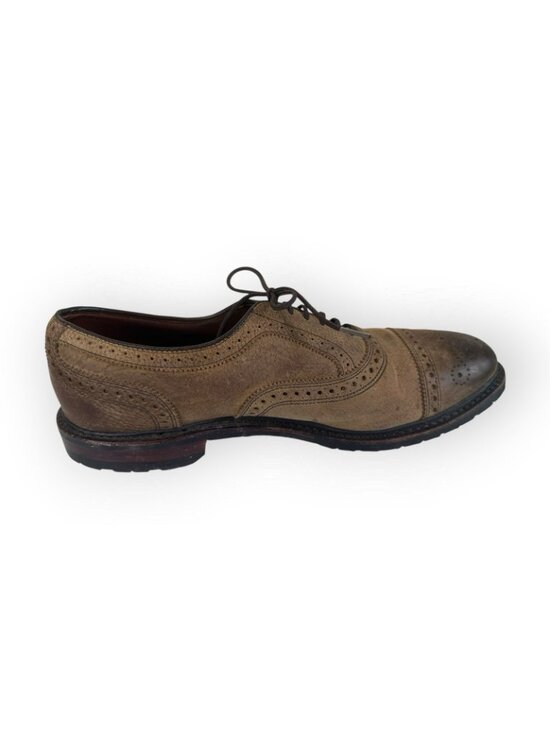 Allen Edmonds Kiowa Mens 11 Brown Leather Wingtip Oxford Brogue Dress Shoes main image 11